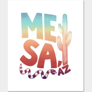 Mesa Rainbow Type Posters and Art